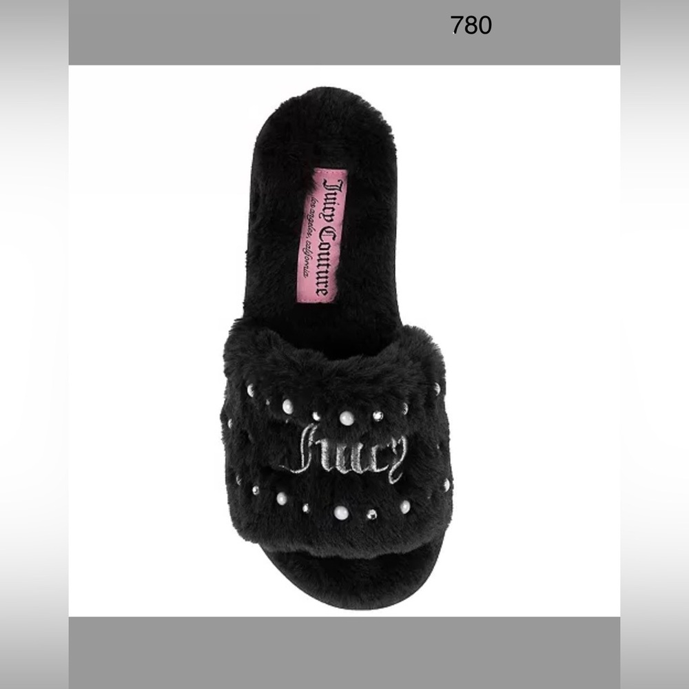 *new* Juicy Couture Women's Gyanna 2 Embellished Slippers size Medium 6.5-7.5